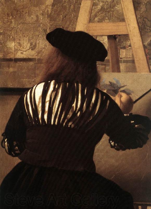 VERMEER VAN DELFT, Jan The Art of Painting (detail) eqt